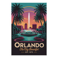 Orlando Flórida Antiga Cidade Bonita Viagem Retro