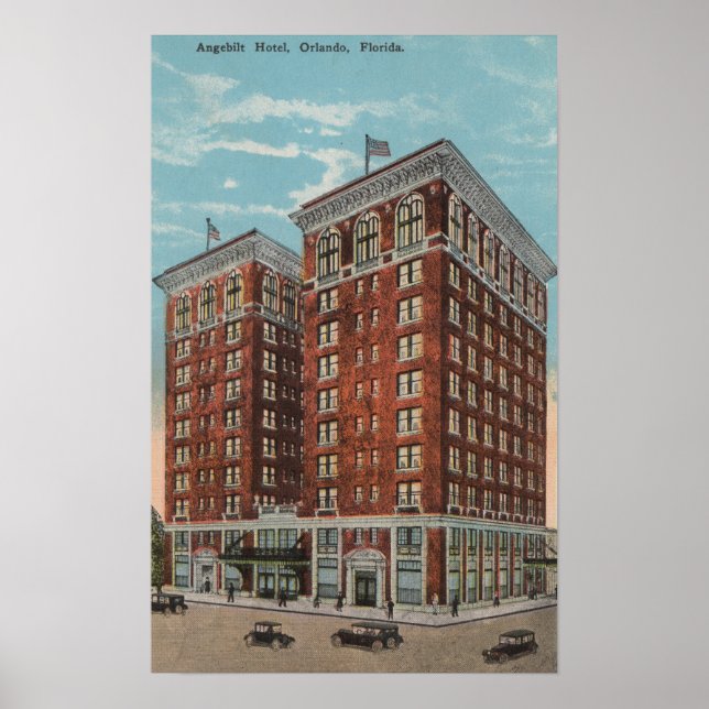 Póster Orlando, Flórida - Visão Exterior de Angebilt (Frente)