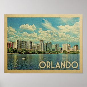 Poster Orlando Viagens vintage