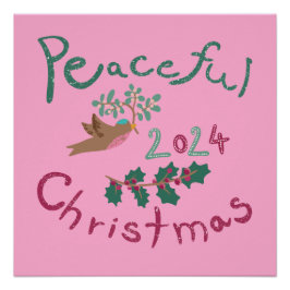 Póster Ornament de aves malvadas do Natal de 2024