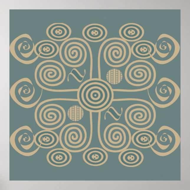 Poster ornamentado da tribo africana (Frente)