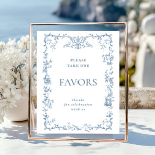 Poster Ornamentado Vitoriano Dusty Favorece Casamento