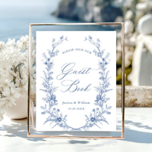 Poster Ornamentado Vitoriano Grace Dusty Sinal Azul de Gu