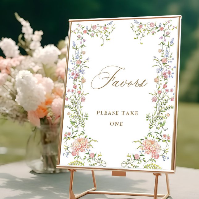 Poster Ornamentado Vitoriano Grace Floral Favorece Sinal  (Criador carregado)