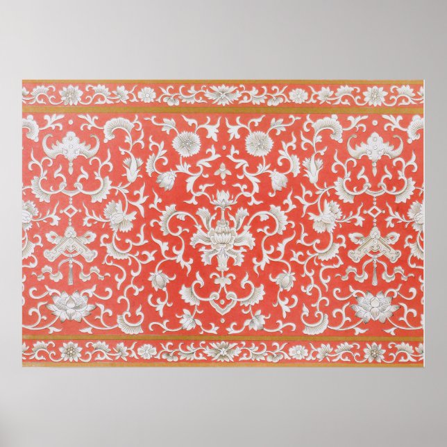 Poster Ornamento Chinês de Owen Jones (Frente)