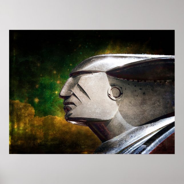 Póster Ornamento Clássico De Cabelo De Carro (Frente)