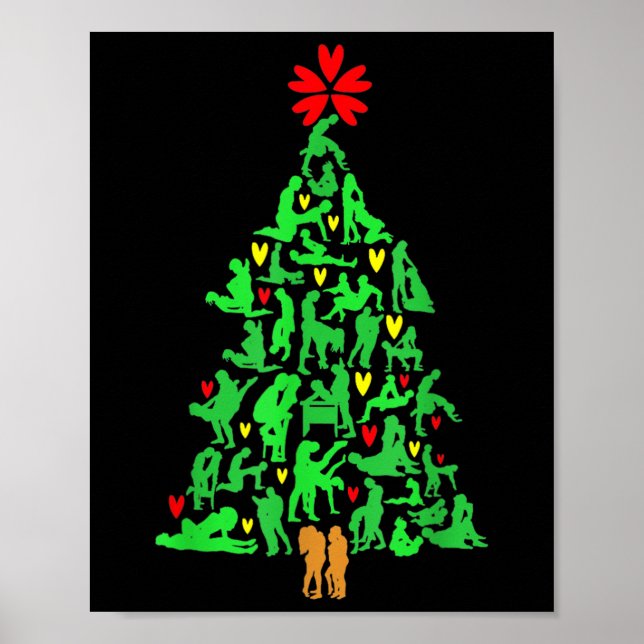 Poster Ornamentos do Natal travesso Kamasutra Humor Adult (Frente)