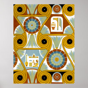 Póster Ornamnet Egípcia #1 em Emporio Moffa