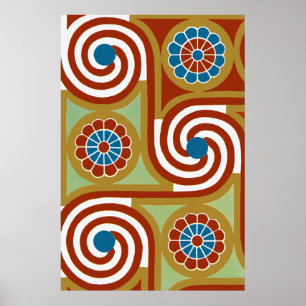 Póster Ornamnet Egípcia nº 4 em Emporio Moffa