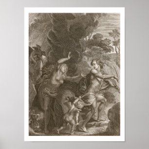 Póster Orpheus, Eurídice de condução fora do inferno,