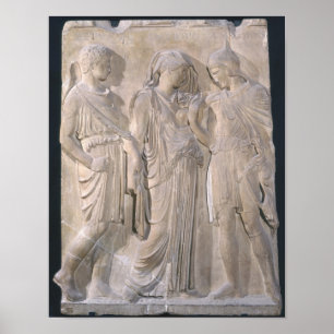 Poster Orpheus, Eurídice e Hermes