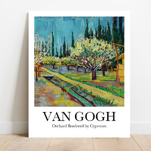 Poster Orquard Bordada por Cyprestes por Vincent van Gogh