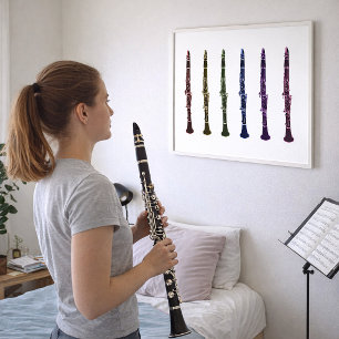Poster Orquestra de Arte de Clarinete de Arco-íris Vibran