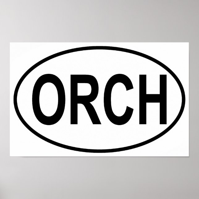 Poster Orquestra Oval (Frente)