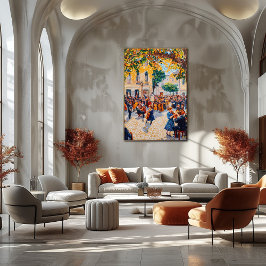 Poster Orquestra Pointilística Atuando ao ar livre