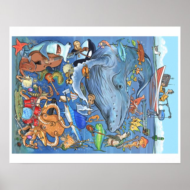 Poster Orquestra Submarina 20x16 (Frente)