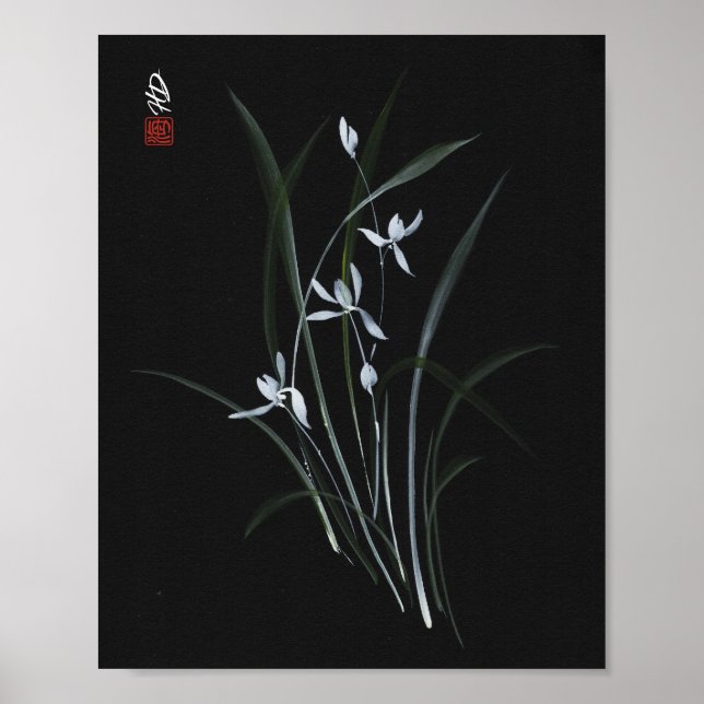 Poster Orquídea ao Luar (Frente)
