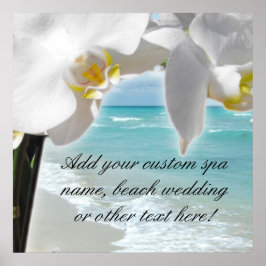 Póster Orquídea Aqua Beach