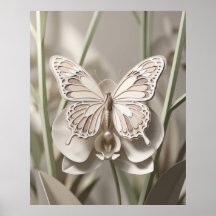 Orquídea Borboleta de Cartolina