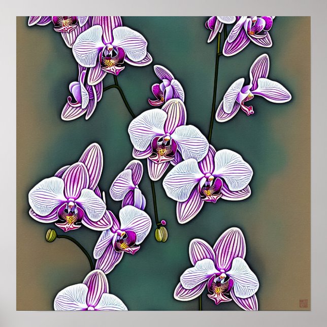 Poster Orquídea-Canvas (Frente)