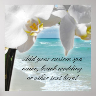 Póster Orquídea da praia do Aqua