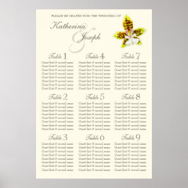 Poster Orquídea Mesa de Casamento Orquídeo Planner 1-9