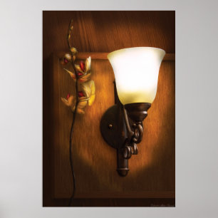 Póster Orquídea - Por uma lâmpada próxima