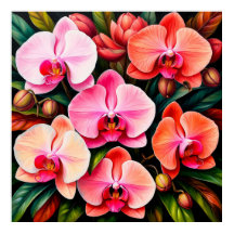Orquídea Rosa Elegante Decoração Sofisticada para