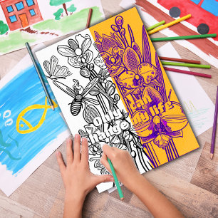 Poster Orquídeas com Coloração de Borboleta Imprimível