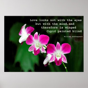 Póster Orquídeas na Aquarela