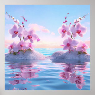 Poster Orquídeas rosa deliciosas