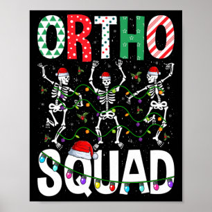 Poster Ortho Squad Natal Esqueleto Enfermeira Ortopedica