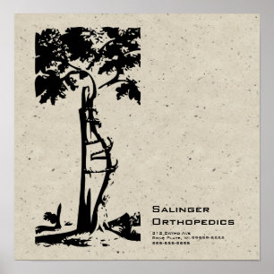 Poster Orthopedic Crooked Tree Speckle