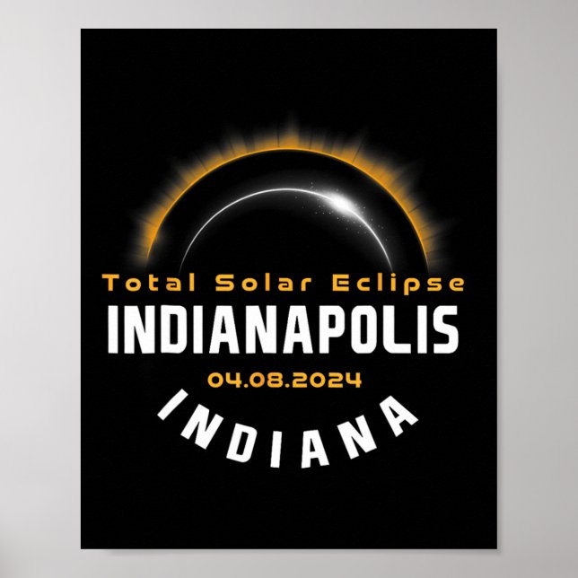 Poster Ortodia Indianapolis Indiana Total Eclipse Solar 2 (Frente)
