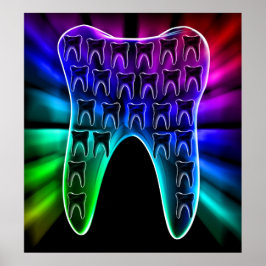 Poster Ortodontista Design de Dentista Colorido