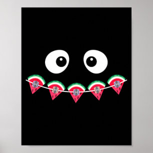 Poster Ortodontista Verão Melancia Aparelho Ortodôntico B