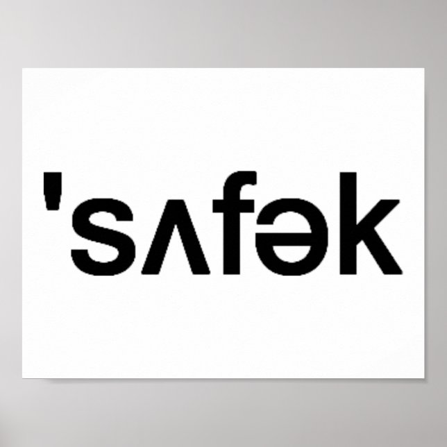 Poster Ortografia Fonética de Long Island County Suffolk (Frente)