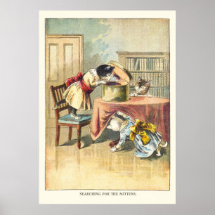 Poster Os 3 gatinhos pequenos: Pesquisa pelos mitenes