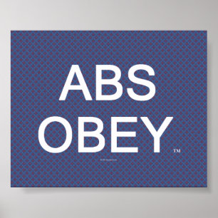 Póster Os Abs SUPERIORES obedecem