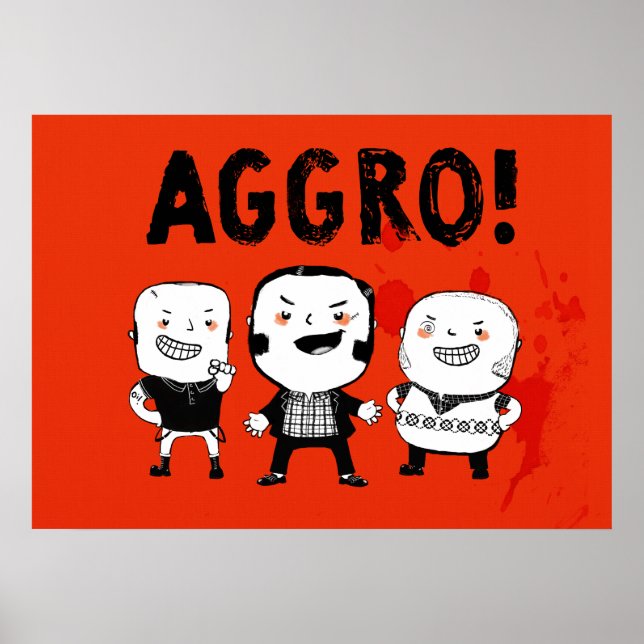 Poster Os AGGRO Boys não temem! (Frente)