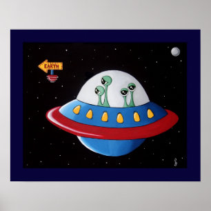Póster Os aliens enterram ou rebentam!