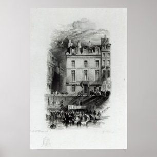 Poster Os alojamentos de Napoleon no Quai Conti, 1834-36