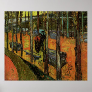 Póster Os Alyscamps (Cemitério) por Vincent van Gogh