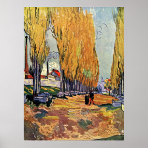 Póster Os Alyscamps (Cemitério) por Vincent van Gogh