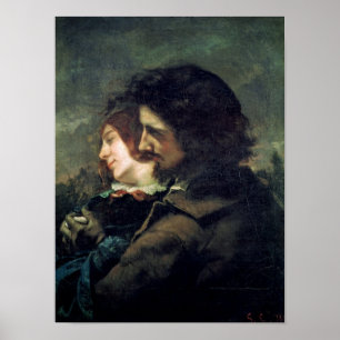 Poster Os amantes felizes, 1844