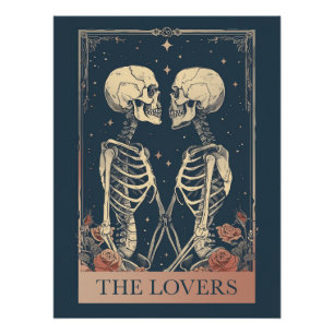 Póster Os Amantes Tarot