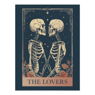Póster Os Amantes Tarot
