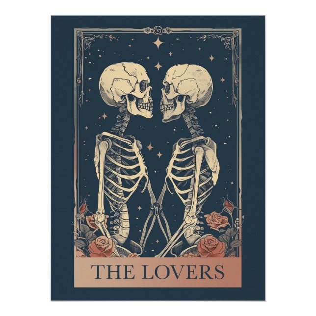 Póster Os Amantes Tarot (Frente)