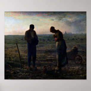 Poster Os Angelus, Jean-Francois Millet, 1857-1859