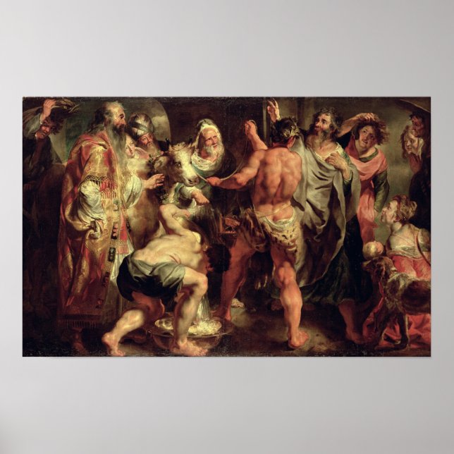 Póster Os Apóstolos, Rua, Paulo e Rua, Barnabas em Lystra (Frente)